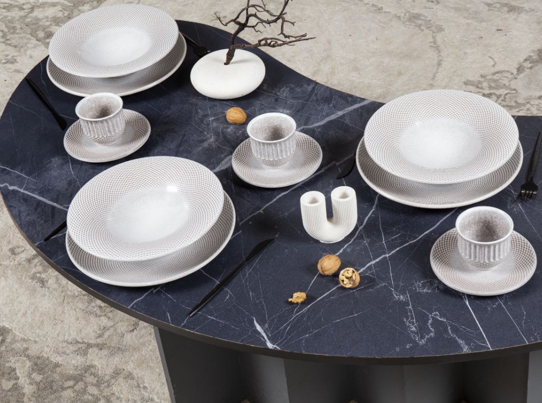 Тарелка Panio для пасты глубокая бежевый 3